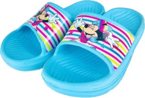 Chinelos de Piscina Azuis EVA Minnie Rainbow Smile