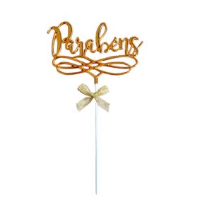 Topper Bolo "Parabéns"