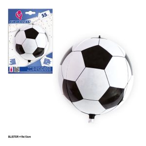 Balão Foil 4D Bola Futebol 55Cm