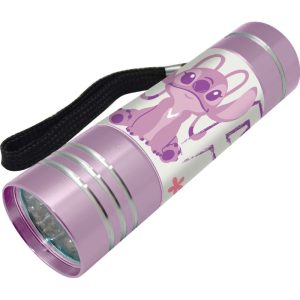 Mini Lanterna Led Lilás Angel (Stitch) 9Cm