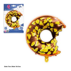 Balão Foil Donut Chocolate-Amendoim 73Cm