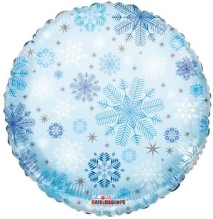 Balão Foil Clear Vew Flocos de Neve 46cm