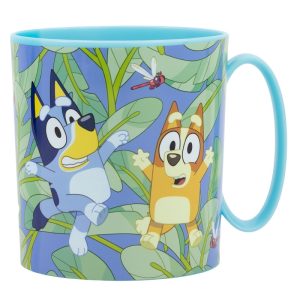 Caneca Plástica Bluey Tropical 390Ml (pode ir ao Microondas)