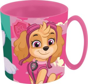 Caneca Plástica Patrulha Pata Skye e Everest Super Powers 390Ml