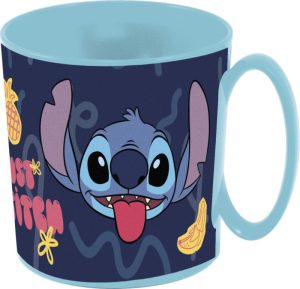 Caneca Plástica Stitch Just 390Ml (própria para ir ao Microondas)