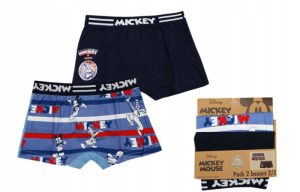 Blister 2 Boxers Mickey Motion Azul-Azul Escuro