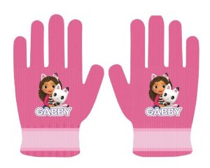 Luvas Infantis Gabby´s Dollhouse Pink Tamanho Único
