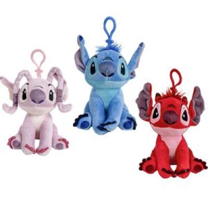 Porta-Chaves Stitch/Angel/Leroy 3D Disney 12Cm