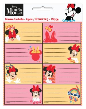 Blister 16 Etiquetas Minnie Wink Disney
