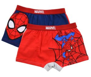 Blister 2 Boxers Spiderman Web Vermelho-Azul Escuro