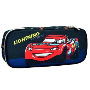 Estojo Duplo Retangular Cars Lightning 26Cm