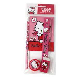 Conj. 5 Peças Escolares Hello Kitty Sweetheart