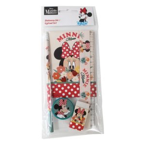 Conj. 5 Peças Escolares Minnie Floral Disney