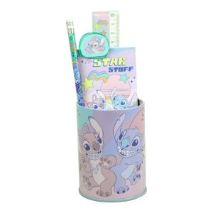 Conj. 7 Peças Escolares Stitch & Angel Star Stuff