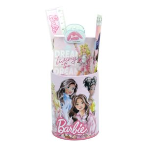 Conj. 7 Peças Escolares Barbie Paints