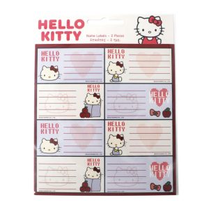 Blister 16 Etiquetas Hello Kitty Apple