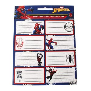 Blister 16 Etiquetas Spiderman Word Of Webs