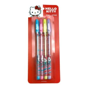 Blister 4 Canetas Hello Kitty Sweetheart