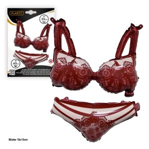 Blister Conjunto Lingerie Vermelho 49-55Cm