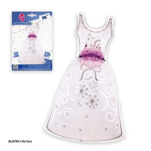 Balão Foil Casamento 74Cm - Noiva-Vestido