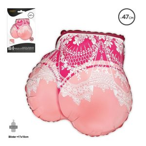 Balão Foil Rabo com cueca de renda 47Cm