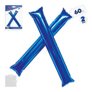 Blister 2 Bastões Insufláveis (Bate Palmas) 60x10Cm