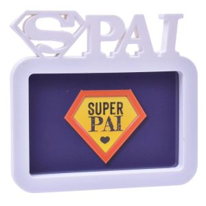 Porta Fotos 10x15Cm Super Pai 17x16x1.8Cm