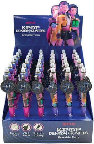 Caneta Apagável K-POP Demon Hunters 2 cores (envio aleatório)