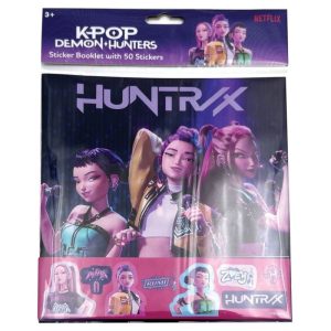 Album com 50 Stickers K-POP Demon Hunters 10 Páginas 20x26Cm