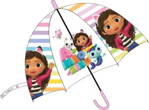 Guarda Chuva Transparente Semi-automático Gabby´s Dollhouse A-meozing 74cm