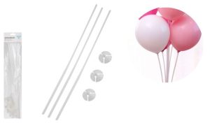 Blister 12 Suportes de Balão 40Cm