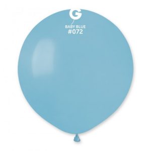Saco 25 Balões Latéx 19'' (48cm) GEMAR - Baby Blue #072