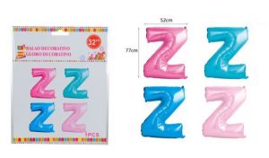 Blister 1 Balão Foil Letra Z ~77Cm