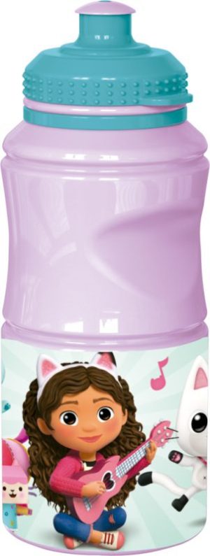 Garrafa Água Plástica Lilás 380Ml Gabby´s Dollhouse Wonderland