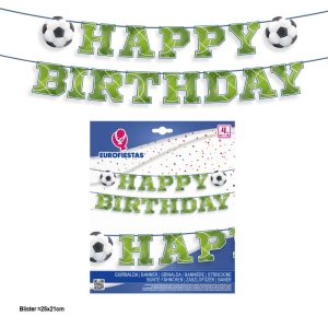 Grinalda Happy Birthday Futebol 4Mt