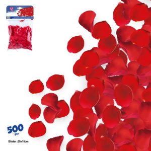 Blister 500 Pétalas Vermelhas Decorativas