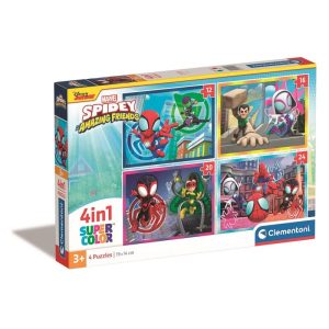 Puzzle 4 em 1 Spidey Friends