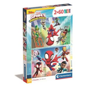 Puzzle 2x60 Peças Spidey Friends