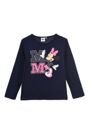 T-Shirt de Menina Manga Comprida Azul Escuro Minnie Navy MM