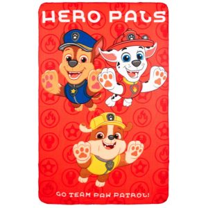 Manta Polar Patrulha Pata Hero Pals 100x150cm 100% Lã Polar