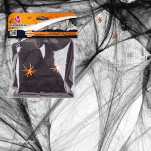 Teia de Aranhas Negra Halloween 20Gr