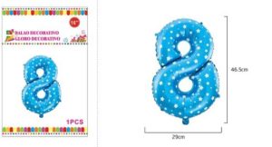 Balão Foil Azul Estrelas ~46Cm