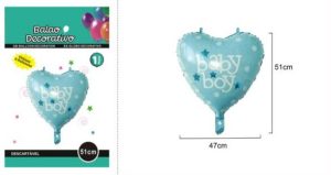 Balão Foil Coração Baby 51Cm