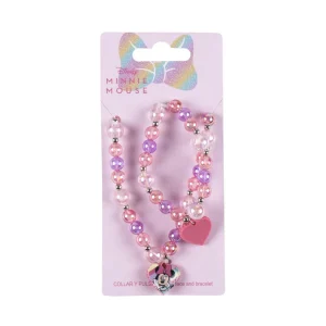 Conj. Colar + Pulseira Minnie Heart