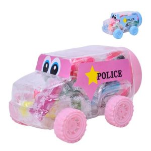 Jipe Polícia com 15 Plasticinas + 2 Moldes 13,5x7x8Cm