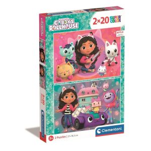 Puzzle 2x20 Peças Gabby´s Dollhouse Cat-World
