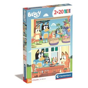 Puzzle 2x20 Peças Bluey Family
