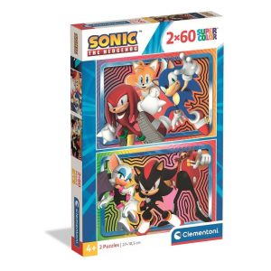 Puzzle 2x60 Peças Sonic Fierce Rivals