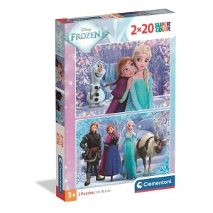 Puzzle 2x20 Peças Disney Frozen Team Quest