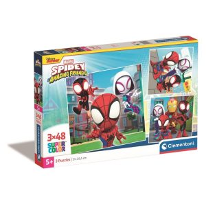 Puzzle 3x48 Peças Spidey Friends